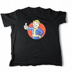 Fallout Vault Boy "Thumbs Up" Graphic Tee - Black - Size XL